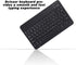 Cyrillic Keyboard Keyboard to Attach to Tablet Black Russian 10.1 Slim Ultra Wide 80?Key Keyboard Bluetooth 3.0 for for Ios Win...