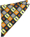 Men's Boys' Spooky Halloween Squares Jack-O'-Lantern Ghost Candy Corn Bats Pocket Square Handkerchief Hanky...