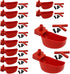12Pcs Quail Water Cups Pigeon Automatic Bird Waterer for Cage Hang Drinker Breeding Poultry Drinking Bowls(Red)...