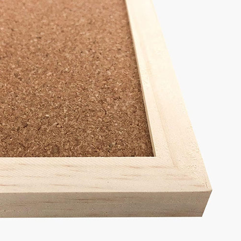 Cork Board 7.9" x 11.8" Wooden Framed Bulletion Board Decorative Hanging Message Board for Home School Office...