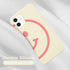 JOYLAND Creativity White Phone Case for iPhone 7/8/SE 2020 Cute Couple Girl Women Cover Soft Liquid Silicone Reinforced Corner Bumper Cover Protec...