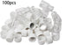 Othmro 100Pcs 5ml Plastic Bottles Lab Cylindrical Chemical Reagent Bottle Wide Mouth Laboratory Reagent Polyethylene Bottle Sample Sealing Liquid ...