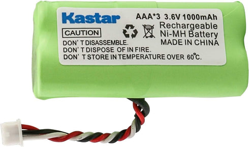 Kastar 2-PACK AAA 3.6V 1000mAh Ni-MH Rechargeable Battery Replacement for Zebra/Motorola Symbol 82-67705-01 Symbol LS-4278 LS4278-M BTRY-LS42RAAOE...