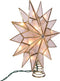 Kurt S. Adler UL3141 9.84" Brass Plated 7-Point Double Tip Capiz Star with Center Gem Tree Topper...
