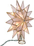Kurt S. Adler UL3141 9.84" Brass Plated 7-Point Double Tip Capiz Star with Center Gem Tree Topper...