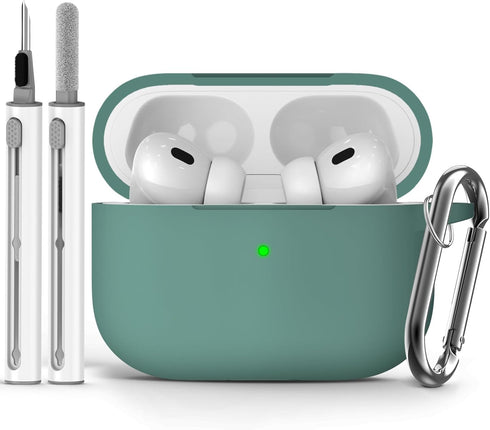 AirPods Pro 2/Pro Case Cover with Cleaner Kit,Soft Silicone Protective Case for Apple AirPod Pro 2nd/1st Generation Case for Women Men,AirPods Cas...