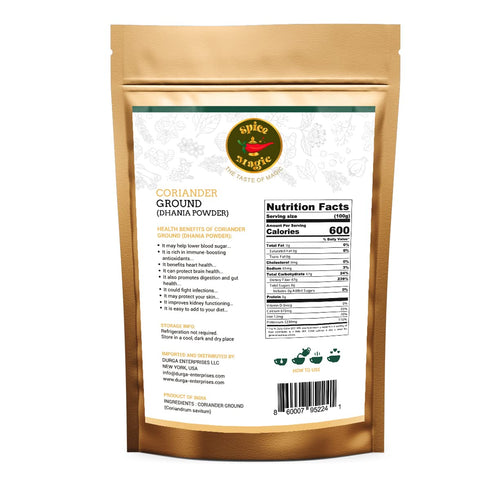 Spice Magic Ground Spices ~ 100% Pure, Aromatic & Natural I Gluten-Free I Non-GMO I Indian Origin (7oz (200g), Coriander Powder)...