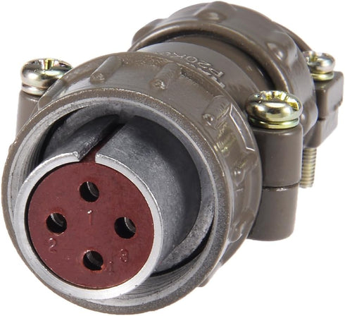 uxcell Aviation Connector, 20mm 4P 25A 250V P20-4 Waterproof Male Wire Panel Power Chassis Metal Fittings Connector Aviation Silver Tone...