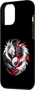 iPhone 15 Plus two dragons facing off, dragon yingyang, chinese dragons Case...