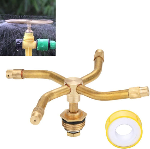 3/4 Arm Automatic Rotary Sprayer, Automatic Rotary Whirling Sprinklers for Plants 360 Degree Rotation Irrigation System Sprinkler Head Spray Diame...