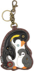 CHALA Bird Collection Women's Decorative Key Fob/Coin Purse Accessory (Penguin)...