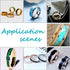 UNICRAFTALE 16pcs Rose Gold Blank Core Ring 8 Sizes Stainless Steel Finger Ring for Inlay Round Grooved Empty Ring Blanks with Velvet Pouches for ...