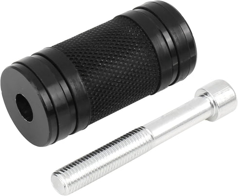 uxcell M8 x 1.25 Black Billet Knurled Burst Motorcycle Shifter Peg for Harley Davidson Touring...