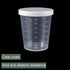 YOKIVE 2 Pcs Plastic Beaker, Laboratory Use | Liquid Measuring Cup with Lid, Great for Lab, Kitchen, Daily Use (Clear White, 30ML)...