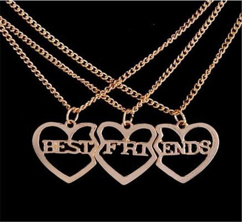 3 PCS Best Friends Three Part Charm Necklaces Christmas Birthday Mother's Day Gifts for Family Members, Friends...