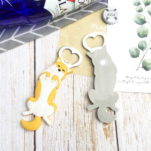 Animal Cat shape Bottle Opener,Beer Bottle Openers,Creative kitchen supplies gift bottle opener....