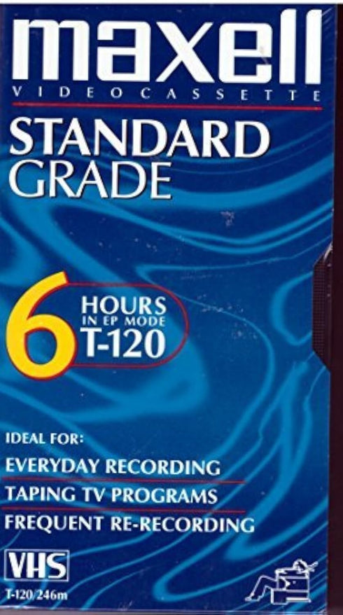 Maxell All-Purpose Standard Grade 6 Hour VHS Videotape Cassette...