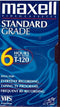 Maxell All-Purpose Standard Grade 6 Hour VHS Videotape Cassette...
