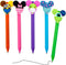 HL Hope&Luck 5PC Cute Mouse Head Character Ears Pens | Pen for Adults & Kids | Multi Color Cartoon Retractable Ballpoint Pens | Gift for School Te...