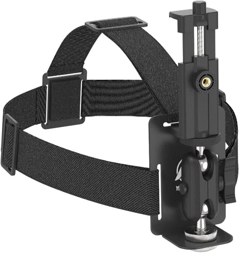 Flexible Phone Head Mount for iPhone, Head Camera First-Person View Video Outdoor Live Shooting Bracket with Phone Clip for iPhone Samsung Smartph...