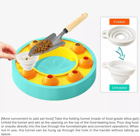 Slow Feeder Dog Bowls for IQ Training and Brain Stimulation ,Dog Puzzle Toys Interactive Mentally Stimulating Treat Dispensing Toys for Large, Med...
