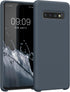 kwmobile Case Compatible with Samsung Galaxy S10 Case - TPU Silicone Phone Cover with Soft Finish - Dark Slate...