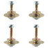 4PCS Rocking Chair Bearing Screws 2pcs(M8x45mm M8x55mm) Furniture Hardware Accessories Mechanical Bearing Iron...