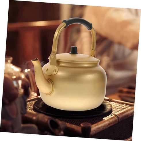 Vintage Aluminum Kettle Metal Water Boiler Water Heating Kettle Aluminum Teakettle Boiling Kettle Teakettle Teapot Small Teapot Metal Boiler Tea K...