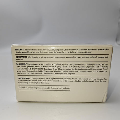 Advanced Snail Mucin 92% Cream, Snail Cream Collagen Cream Moisturizing, Anti Age Firming Face Cream, Snail Mucin Repair Cream for All Skin Women ...