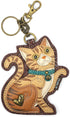 CHALA Cat Collection Women's Decorative Key Fob/Coin Purse Accessory (Orange Tabby Cat)...