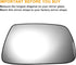 X AUTOHAUX Car Rearview Right Passenger Side Mirror Glass Replacement W/Backing Plate Heated White Glass for Jeep Grand Cherokee 2005 2006 2007 20...