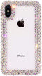 iPhone XS/X/10 Clear 3D Glitter Sparkle Bling Case - Luxury Shiny Crystal Rhinestone Diamond Bumper Protective Cover...