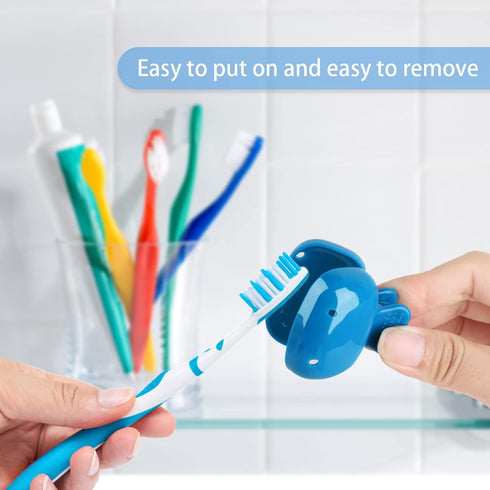 Toothbrush Cover Cap Toothbrush Coverings Clips Portable Toothbrush Protector Toothbrush Storage Head Cover for Bathroom Home Travel Toothbrush Ca...