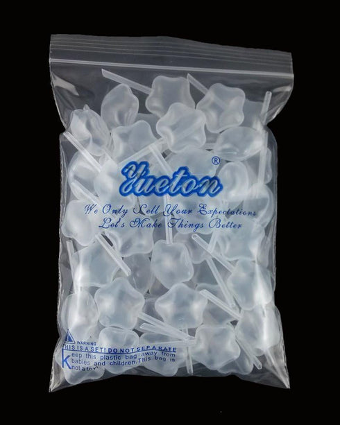 yueton 50pcs Clear Star Shape 4ml Liquid Dropper Pasteur Pipette, Plastic Squeeze Transfer Pipettes...