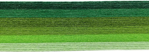 6x5 Pcs Felt Fabric Sheet 8x12 inches Green Series Craft Squares Nonwoven 1mm Thick...