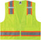 Ergodyne Unisex Two-tone Class 2 Two Tone Surveyors Vest, Lime, Small-Medium US...