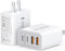 40W USB C Charger Block, 2-Pack 4-Port Type C Fast Charging Brick Dual PD&QC Wall Plug Adapter Compatible for iPhone 15/15 Pro/ 15 Pro Max/14/13/1...