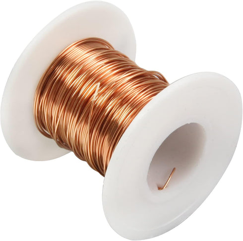 Fielect 0.55mm Inner Dia Magnet Wire Enameled Copper Wire Winding Coil 49.2Ft Length QA-1-155 Model Widely Used for A Variety of Motors...