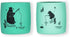 modern-twist Sip Set, Food-Grade Silicone, Waterproof, Dishwasher, Freezer Safe, Reusable Cups – Green Bear Family, Pack of 2...