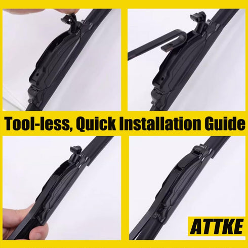 3 Wiper Blades 18" + 19" Front Wiper + 10" Rear Wiper Blades for Mini Coope 2006-2011-OE Original Quality (Pack of 3)...