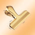 6pc-3 Inch Wide Stainless Steel Paper Clamps Heavy Duty Food Bag Clamp,Seal Clip, Chip Clips Metal Hinge Clip File Clamps for Kitchen&Office (Gold...