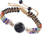 TUBMEELLUWA 7 Chakra Crystal Tree Pattern Braided Stone Beads Bracelet Adjustable Strand Beaded Bracelet Bangle Double Layers...