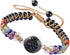 TUBMEELLUWA 7 Chakra Crystal Tree Pattern Braided Stone Beads Bracelet Adjustable Strand Beaded Bracelet Bangle Double Layers...