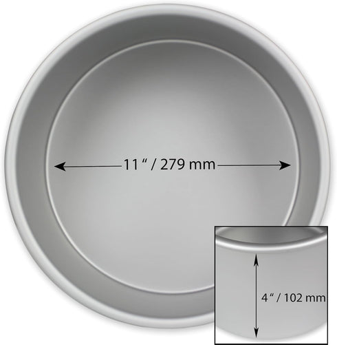 PME Professional Aluminum Bakeware - Round 11 x 4in...