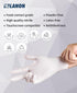 LANON Food Safe White Disposable Nitrile Gloves, Latex-Free, Powder-Free, Textured Fingertips, Cooking, Cleaning, Small...