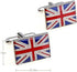 Mens Executive Cufflinks European Traveler Union Jack British Red White Blue Uk Flag Cuff Links...