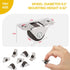 16Pcs 0.5 Inch Caster Wheels Tiny, Low Profile Small Casters Wheels, Self Adhesive Mini Caster Wheels for Appliances, Furniture,DIY Storage Box (O...