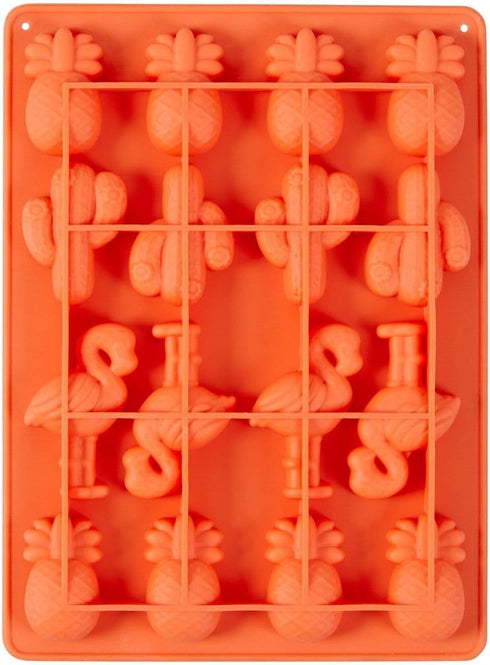 Wilton Mini Tropical Candy Mould, Silicone, Coral, 16 Holes...