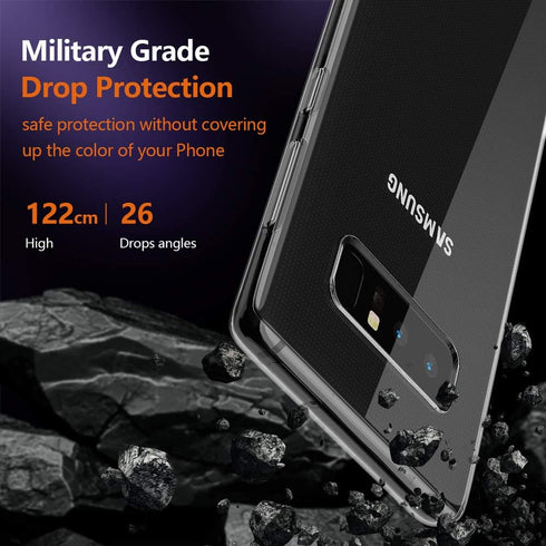 Galaxy Note 8 Clear Case, Slim Thin Soft Skin Silicone Flexible TPU Gel Lightweight Anti-Scratch Shockproof Protective Cases Cover for Samsung Gal...