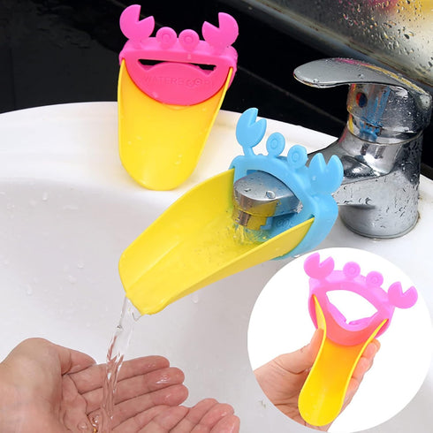 Faucet Extender, 2 Pack Sink Extender, Sink Extender for Hand Washing, Sink Wash Helper, Hand Wash Helper, Silicone Sink Extender for Bathroom Spo...